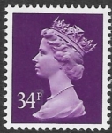 X987  34p phos  deep mauve  Harrison  U/M (MNH)