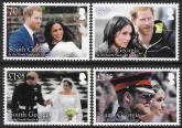 2018 South Georgia - SG714-7 Royal Wedding  Set of 4 Values U/M (MNH)