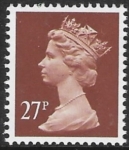 X973  27p  phos.  chestnut  Harrison U/M (MNH)
