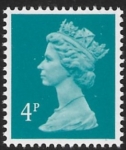 X1002  4p phos.  greenish blue  perf 15x14  Litho  Questa U/M (MNH)