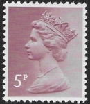 X1004  5p phos.  claret  Litho  Questa  U/M (MNH)