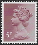 X1004a  5p phos. claret  perf 15x 14 Litho  Questa  U/M (MNH)