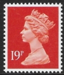 X1013  19p phos  bright orange red  Questa  U/M (MNH)