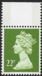 X1015  22p  2B  yellow green  Questa  U/M (MNH)