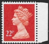 X1016  22p phos bright orange red  Questa DX12 U/M (MNH)