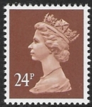 X1017  24p  phos  chestnut  Questa  U/M (MNH)