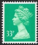 X1020  33p 2B light emerald  Questa  U/M (MNH)