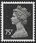 X1024  75p  ord. brownish black type II  Questa  U/M (MNH)