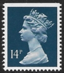 X903  14p  CB  deep blue    imperf top  Harrison  U/M (MNH)