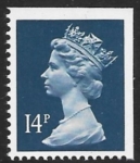 X903  14p  CB  deep blue    imperf top & right  Harrison  U/M (MNH)
