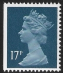 X911  17p  RB  deep blue   imperf left  Harrison  U/M (MNH)