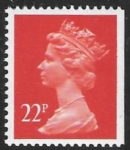 X917  22p  2B   brt orange-red   imperf right  Harrison  U/M (MNH)