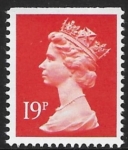 X956  19p   phos. brt orange-red imperf top Harrison  U/M (MNH)