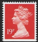 X956  19p  phos.  brt orange-red  imperf bottom Harrison  U/M (MNH)