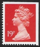 X956  19p phos  brt. orange-red  imperf top & right Harrison  U/M (MNH)