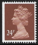 X969  24p  phos.   chestnut  imperf left  Harrison  U/M (MNH)