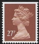 X973   27p phos  chestnut imperf  top  Harrison  U/M (MNH)