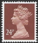 X969  24p  phos. chestnut  Harrison  U/M (MNH)