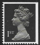 SG.1447 1st phos. brownish black imperf top & right    Photo Harrison  perf 15x14 gummed U/M (MNH)
