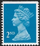 SG.1449 2nd CB bright blue Imperf top Litho Walsall perf 14 gummed U/M (MNH)