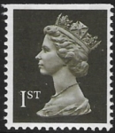 SG.1450 1st 2B blackish brown imperf top  Litho  Walsall  perf 14  gummed U/M (MNH)