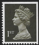 SG.1450 1st 2B blackish brown imperf  top  & right  Litho  Walsall  perf 14  gummed U/M (MNH)