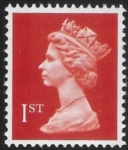 SG.1514a 1st 2B orange red Litho Questa perf 14x14 gummed  U/M (MNH)