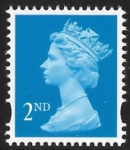 SG.1664  2nd CB bright blue Photo DLR  elliptical perfs  15x14 gummed U/M (MNH)