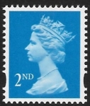 SG.1664  2nd CB bright blue Photo Harrison elliptical perfs  15x14 gummed U/M (MNH)