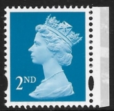 SG.1664  2nd CB bright blue Photo Walsall DX34 elliptical perfs  15x14 gummed U/M (MNH)