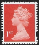 SG.1667a 1st 2B  bright orange red Photo Questa   elliptical perf  perf14  gummed U/M (MNH)