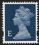 SG.1669 E' 2B deep blue elliptical perfs Walsall 15x14  gummed U/M (MNH)