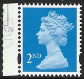 SG.1670 2nd CB bright blue Litho  Walsall  elliptical perfs 15x14 gummed U/M (MNH)