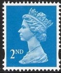 SG.1670 2nd CB bright blue Litho Questa elliptical perfs 15x14 gummed U/M (MNH)