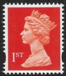 SG.1671 1st 2B orange red Litho Walsall  elliptical perfs  15x14 gummed U/M (MNH)