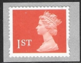 SG.1977  1st 2B orange red   gravure  Enschedé elliptical perfs 15x14  self adhesive U/M (MNH)
