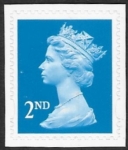SG.2039  2nd CB bright blue  gravure  Questa elliptical perfs 15x14  self adhesive U/M (MNH)