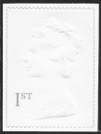 SG.2077  1st White embossed Litho Walsall perf 14x15 die cut self adhesive U/M (MNH)