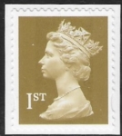 SG.2295  1st Gold 2B   gravure  DLR elliptical perfs 15x14  self adhesive U/M (MNH)