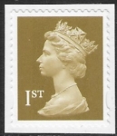SG.2295  1st Gold 2B   gravure  Questa elliptical perfs 15x14  self adhesive U/M (MNH)