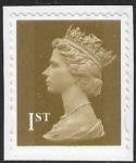 SG.2295  1st Gold 2B   gravure  Walsall elliptical perfs 15x14  self adhesive U/M (MNH)