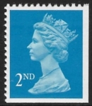 SG.1449 2nd CB  bright blue Imperf bottom & right Litho Walsall perf 14 gummed U/M (MNH)