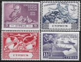 1949 Cyprus  SG.168-71  Universal postal Union  set 4 values U/M (MNH)