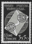 1949  St Thomas & Prince Island.  SG.412  75th Anniversary of Universal Postal Union. U/M (MNH)