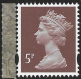 U3072  5p  2B  light reddish brown 'M18L'   'MPIL'  DY28 ISP U/M (MNH)
