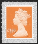 U2971 £3.60 2B yellow orange M19L  SBP T3  Walsall (ISP) U/M (MNH)