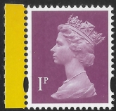U3070a 1p crimson 2B  M18L   M_IL (missing P)  (DY29) U/M (MNH)