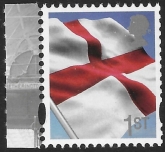 EN51a  1st St.George's Flag (grey head 20/2/14)  DY9  Litho Enschedé U/M MNH