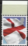 EN51a  1st St.George's Flag (silver head 21/6/16) DY18  Litho ISP/Cartor  U/M (MNH)
