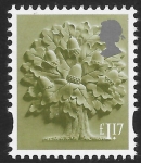 EN54  £1.17 Oak Tree  (new typeface) Litho ISP/Cartor U/M (MNH)